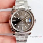 NEW Upgraded 3235 V3 Rolex Datejust 2 Fluted Bezel Grey Dial Replica Watch_th.jpg
